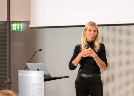 Photo of the lecture by Dorte Mandrup