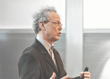 Photo of the lecture by Kees Christiaanse