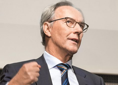 Dr-ing Hanz Joachim-Wolff, former CEO of Dyckerhoff und Widmann AG, played a key role in shaping the exhibition as a member of the expert committee; Photo: Astrid Eckert